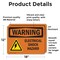 Signmission Electrical Shock Hazard With Symbol OSHA Warning Sign, Vinyl Decal, 18in W x 12in L, 2PK OS-2PACK-WS-D-1218-L-12100 - alternate 4